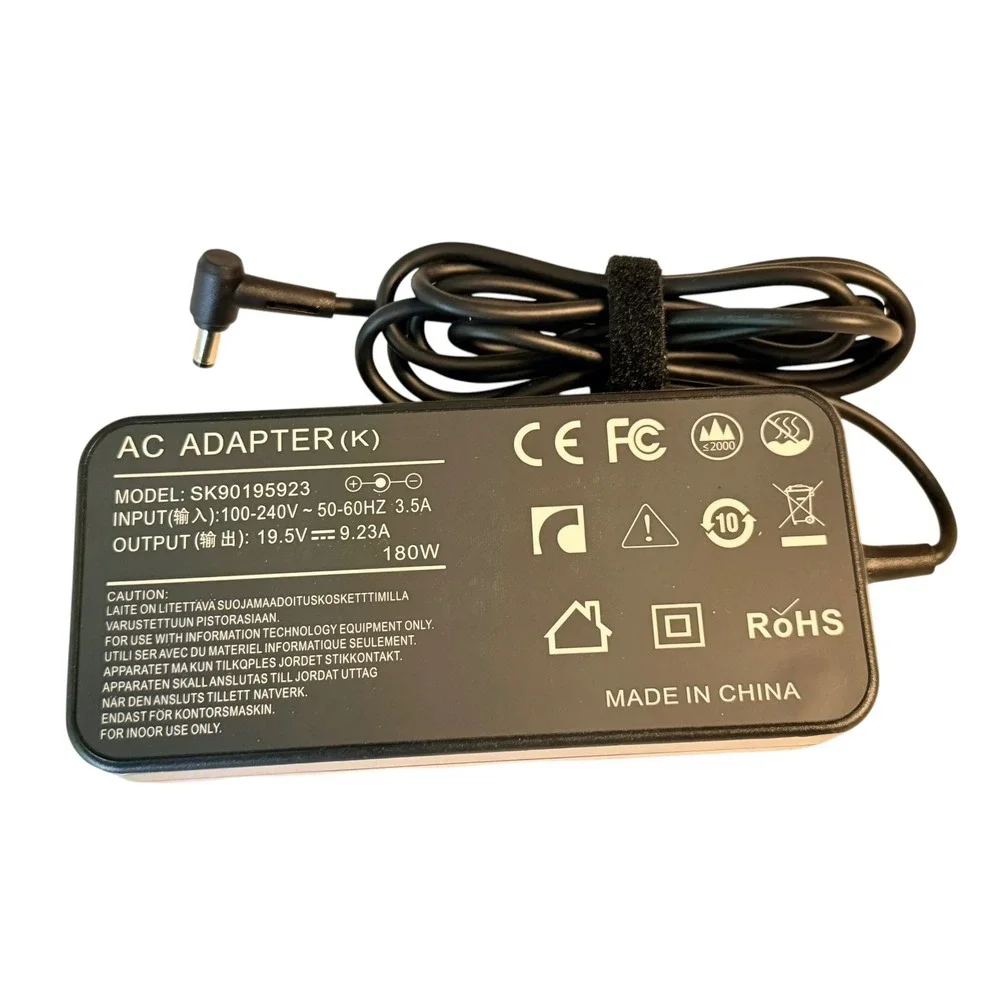Unbranded AC Adapter SK90195923 Unisex OS Black Excellent 180W 19.5V 9.23A Charg